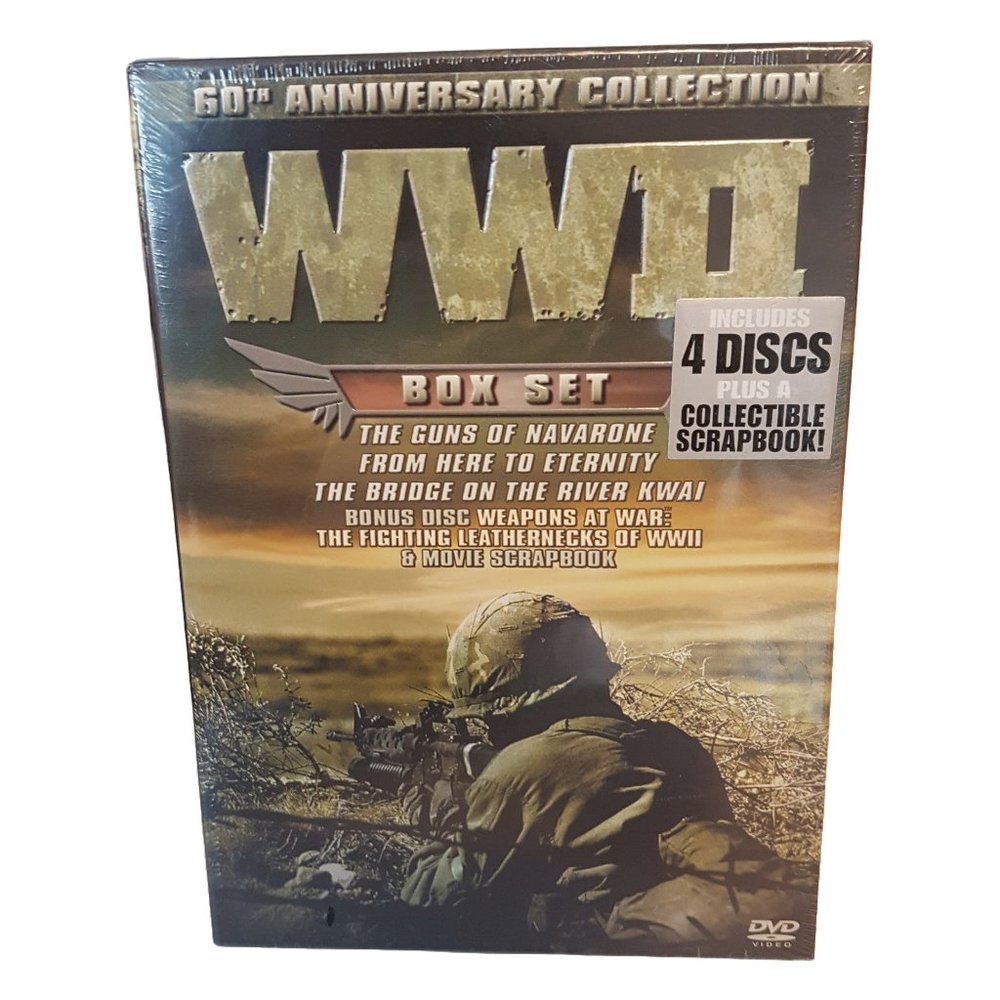 WWII 60th Anniversary Collection DVD Box Set Military War Movies Action HIstory